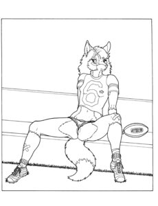Rating: Explicit Score: 0 Tags: alternate_version_at_source american_football anthro arm_support band-aid bandage biped border breasts canid canine clothed clothing dipstick_tail e621 female footwear fox genitals leaning leaning_backward mammal markings midriff monochrome multicolored_tail outside panties public pussy_floss sitting small_breasts solo sport spread_legs spreading tail tail_markings tim_o'rourke underwear vulva white_border User: bunchy7s