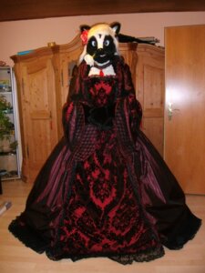 Rating: Safe Score: 0 Tags: 2014 3:4 absurd_res anthro clothing collar costume dress e621 female flower fursuit grandfathered_content hair hi_res mammal mephitid photography_(artwork) plant real rose_(flower) skunk solo twillight_(twillightskunk) unknown_artist white_hair User: bunchy7s