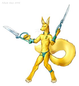 Rating: Safe Score: 0 Tags: abstract_background anthro bottomwear bulge citra clothed clothing digital_media_(artwork) e621 fluffy fluffy_tail fur holding_object holding_weapon jewelry loincloth male mammal necklace ring simple_background solo tail tattoo text topless weapon yellow_body yellow_fur zaush User: bunchy7s