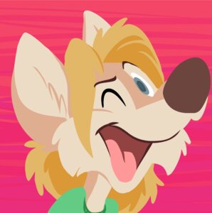 Rating: Safe Score: 0 Tags: anthro blonde_hair canid canine canis clothed clothing e621 hair happy kipper lineless male mammal open_mouth simple_background solo toony wolf User: bunchy7s
