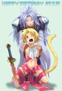 Rating: Questionable Score: 0 Tags: 2009 2boys arms_behind_back blonde_hair blue_eyes bondage bow dissidia_final_fantasy final_fantasy final_fantasy_ix frogtie gay iwaya kneeling kuja long_hair male male_only malesub multiple_boys multiple_males naked_ribbon navel nipples nude open_mouth penis penis_ribbon presenting ribbon rule34 screaming silver_hair smile spread_legs straight_hair sword tail weapon wink yaoi zidane_tribal User: bunchy7s