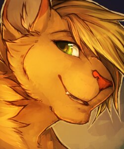 Rating: Safe Score: 0 Tags: 2014 5:6 anthro conditional_dnp domestic_cat e621 fangs felid feline felis fur garnetto green_eyes grin headshot_portrait hi_res liam_(liam-kun) male mammal portrait smile solo tan_body tan_fur teeth User: bunchy7s