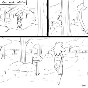 Rating: Safe Score: 0 Tags: 1:1 2013 anthro backpack black_and_white bottomwear bovid butt caprine clothed clothing comic denim denim_bottomwear denim_clothing denim_shorts digital_drawing_(artwork) digital_media_(artwork) domestic_sheep duo e621 english_text female forest fully_clothed hair hiding hiding_behind_tree looking_at_another male mammal monochrome outside peeping plant rear_view sheep shirt shorts shrub side_view sign slypon solo_focus stalking tail text time_skip tom_(ehs) topwear tree walking User: bunchy7s