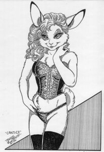 Rating: Questionable Score: 0 Tags: 1990 anthro black_and_white breasts cantice character_name clothed clothing e621 eyelashes female hair hatching_(art) hi_res lace lace_panties lagomorph legwear leporid long_hair mammal monochrome panties pen_(artwork) portrait rabbit scut_tail shaded short_tail signature simple_background skimpy smile solo tail terrie_smith text thigh_highs three-quarter_portrait touching_panties traditional_media_(artwork) underwear undressing wavy_hair User: bunchy7s
