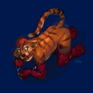 Rating: Questionable Score: 0 Tags: 1:1 2009 all_fours anthro back_markings back_stripes band_(marking) banded_back bare_back bdsm bent_arm bent_legs biped blue_background blue_eyes bondage bondage_gear bondage_gloves boots bound brown_body brown_fur brown_stripes brown_tail clothed clothing cuff_(restraint) dark_pupils e621 ears_down eye_markings felid footwear fur fur_markings gag gagged hair handwear leg_markings leg_stripes looking_aside male mammal markings mostly_nude multicolored_body multicolored_face multicolored_fur multicolored_tail open_mouth_gag orange_body orange_ears orange_face orange_fur orange_tail pantherine paws petplay pivoted_ears pupils red_hair restraints ring_gag roleplay shackles shoes short_hair signature simple_background small_eyes small_pupils solo striped_legs striped_markings striped_tail stripes submissive submissive_male tail tail_markings thin_tail tiger turbinedivinity two_tone_face white_body white_face white_fur white_markings white_tail worried User: bunchy7s