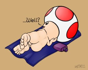 Rating: Explicit Score: 0 Tags: backsack balls barefoot beach butt dialogue e621 elemental_creature elemental_humanoid english_text feet fungi_fauna fungi_humanoid fungus genitals hi_res hindpaw humanoid ket-ralus lotion male mario_bros mushroom mushroom_retainer nintendo not_furry nude on_towel outside paws presenting reclining seaside solo sunscreen text toad_(mario) towel User: bunchy7s