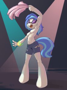 Rating: Questionable Score: 0 Tags: ajin anthro anthrofied biped blue_tail bottomwear bracelet breasts clothed clothing e621 equid equine eyewear female friendship_is_magic glowstick hasbro hi_res horn jewelry mammal my_little_pony mythological_creature mythological_equine mythology nipples open_mouth pink_nipples shorts solo standing sunglasses tail topless torn_clothing unicorn vinyl_scratch_(mlp) User: bunchy7s