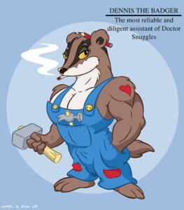 Rating: Questionable Score: 0 Tags: anthro antti_remes badger bulge cigarette clothed clothing dennis_the_badger digital_media_(artwork) doctor_snuggles e621 english_text hammer heart_symbol karri_aronen looking_at_viewer male mammal mustelid musteline smoke smoking solo tattoo text tools User: bunchy7s