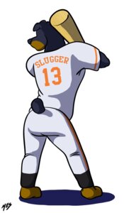 Rating: Safe Score: 0 Tags: 2011 anthro baseball_(sport) baseball_bat baseball_uniform bat_(object) canid canine canis clothing domestic_dog e621 mahrkale male mammal mastiff molosser playing_baseball rottweiler simple_background solo sport sportswear uniform white_background User: bunchy7s