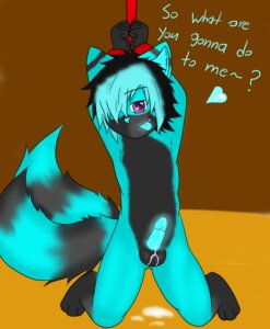 Rating: Explicit Score: 0 Tags: anthro balls blue_body blue_fur blue_nose blue_penis blue_tongue bodily_fluids bound canid canine cum e621 english_text erection fox fur genital_fluids genitals gloves_(marking) happy heart_symbol hi_res humanoid_genitalia humanoid_penis leg_markings male mammal markings multi_tail nude penis socks_(marking) solo submissive submissive_male tail text tongue trancethefolfy young young_anthro young_male User: bunchy7s