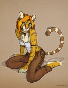 Rating: Safe Score: 0 Tags: 2009 anthro biped chest_tuft collar digital_media_(artwork) e621 eye_through_hair felid feline female fur hair kaori_(wolfy-nail) kneeling leopardus mammal ocelot solo tail translucent translucent_hair tuft wolfy-nail User: bunchy7s