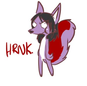 Rating: Safe Score: 0 Tags: 2010 ambiguous_gender anthro belly canid canine derp_eyes e621 hair hrnk mammal multicolored_hair purple_body purple_eyes shion_urqhart simple_background solo stereoplair tail white_background white_belly User: bunchy7s