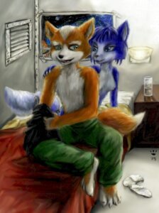 Rating: Explicit Score: 0 Tags: 1boy 1girls 2005 2d anthro canine couple duo female fox fox_mccloud fur furry furry_only krystal male rule34 star_fox straight tagme User: bunchy7s