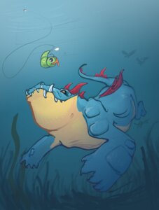 Rating: Safe Score: 0 Tags: 2010 ambiguous_gender black_eyes caterpie e621 feraligatr fish_hook generation_1_pokemon generation_2_pokemon group hi_res hook kazuiami nintendo pokemon pokemon_(species) red_eyes silhouette solo_focus swimming tail teeth uhoh underwater water wooper User: bunchy7s