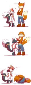 Rating: Questionable Score: 0 Tags: 2014 absurd_res ailurid anthro attack ballbusting bodily_fluids bragging canid canine clothed clothing cock_and_ball_torture crotch_attack crotch_kick crying darmp digital_drawing_(artwork) digital_media_(artwork) duo e621 fox genital_torture height_teasing hi_res humor kick larger_male male mammal pain red_panda simple_background size_difference smaller_male smile smug sweat tears teasing topless topless_anthro topless_male zipper User: bunchy7s