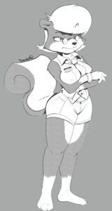 Rating: Questionable Score: 0 Tags: 2009 3_toes accessory anthro arkangel-zigma artist_collaboration big_breasts biped black_nose breasts cheek_tuft clothed clothed_anthro clothed_female clothing countershade_face countershade_fur countershading dawkz e621 eyebrows eyewear facial_tuft feet female fingers fluffy fluffy_tail frown full-length_portrait fully_clothed fully_clothed_anthro fully_clothed_female fur glasses gloves gloves_(marking) grey_background hair handwear hi_res leg_markings mammal markings mephitid monochrome mouth_closed necktie nipple_outline portrait round_eyewear round_glasses sabrina_(sabrina_online) sabrina_online simple_background skunk socks_(marking) solo standing striped_markings striped_skunk striped_tail stripes tail tail_markings toes toony tuft wearing_eyewear wearing_glasses User: bunchy7s