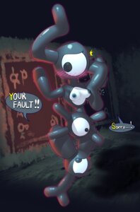 Rating: Explicit Score: 0 Tags: 1_eye 2013 alternate_species angry apology black_body blush breasts cave conjoined custom_unown_form dialogue digital_media_(artwork) e621 elpatrixf embarrassed english_text eye_creature eyelashes fan_character female generation_2_pokemon genitals glistening grey_eyes hi_res humanoid humanoidized inside letter_creature looking_back looking_down looking_up multi_eye nintendo nipples not_furry nude pokemon pokemon_(species) pokemorph shadow solo text unown_(pokemon) unown_d unown_e unown_f unown_k unown_p unown_q unown_s unown_x unown_y vulva yxes User: bunchy7s