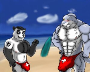 Rating: Explicit Score: 0 Tags: 5:4 anthro aquatic bear bulge clothed clothing detailed_bulge duo e621 fish genital_outline giant_panda male mammal muscular muscular_male penis_outline red_clothing red_underwear shark spikes underwear unknown_artist User: bunchy7s Rating: Explicit Score: 0 Tags: 5:4 anthro aquatic bear bulge clothed clothing detailed_bulge duo e621 fish genital_outline giant_panda male mammal muscular muscular_male penis_outline red_clothing red_underwear shark spikes underwear unknown_artist User: bunchy7s