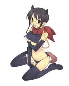 Rating: Questionable Score: 0 Tags: 1girls animal_ear areola_slip areolae ascot black_hair black_legwear black_thighhighs blue_eyes blush boots braid breast_hold breasts earrings elbow_gloves female fingering fingerless_gloves gag gagged garter_straps glasses gloves high_heels hoop_earrings jewelry kizaki kneeling lipstick lowleg lowleg_panties makeup midriff nakajima_sanae no_bra panties rule34 sanae_nakajima scarf shoes short_hair solo sumomomo_momomo sweat thigh_boots thighhighs twin_braids underboob underwear volvox User: bunchy7s