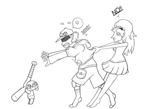 Rating: Safe Score: 0 Tags: ambiguous_gender angry annoyed black_and_white canid canine canis cross-popping_vein denied dialogue digital_drawing_(artwork) digital_media_(artwork) doll domestic_dog e621 english_text eye_contact female group hi_res human lil'_slugger line_art looking_at_another male mammal maromi monochrome paranoia_agent stellasstar text vein User: bunchy7s