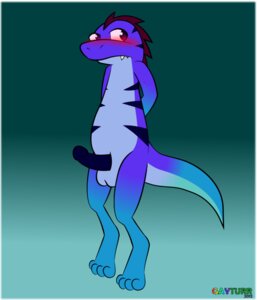 Rating: Explicit Score: 0 Tags: anthro blue_markings blue_penis blush e621 erection gayturr genitals lizard male markings nude penis purple_body purple_eyes reptile scalie solo stripes tail zarek User: bunchy7s