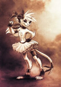 Rating: Safe Score: 0 Tags: 4_toes american_opossum anthro barefoot biped bottomwear claws clothed clothing e621 feet female karol_pawlinski mammal marsupial ribbons simple_background skirt solo standing tail toes topless User: bunchy7s