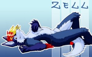 Rating: Explicit Score: 0 Tags: 16:10 abstract_background animal_genitalia anthro biped blonde_hair blue_body blue_fur blush brown_eyes canid canine canis character_badge_(artwork) digital_media_(artwork) e621 fully_sheathed fur genitals hair looking_at_viewer lying male mammal multicolored_hair nude on_back portrait red_body red_fur red_hair sheath shiuk side_view simple_background solo three-quarter_portrait two_tone_hair widescreen wolf zell User: bunchy7s