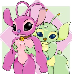Rating: Explicit Score: 0 Tags: angel_(lilo_and_stitch) anthro bonnie_(lilo_and_stitch) breast_grab breasts disney duo experiment_(species) female female_only front_view lilo_and_stitch nude rule34 standing tagme toony yuri User: bunchy7s