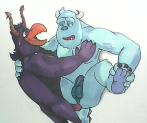 Rating: Explicit Score: 0 Tags: anal anal_penetration anthro balls beak biceps big_muscles blue_body blue_fur blue_penis bowserboy101 brock_pearson disney duo e621 erection fur genitals horn male male/male male_penetrated male_penetrating male_penetrating_male monster monsters_inc monsters_university muscular muscular_male nude pecs penetration penis pixar purple_body purple_fur sex simple_background sulley white_background User: bunchy7s