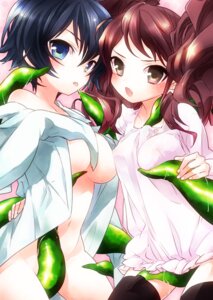 Rating: Explicit Score: 0 Tags: 2d ambiguous_penetration atlus bare_shoulders black_legwear blue_eyes blue_hair blush breast_lift breasts brown_eyes brown_hair consensual_tentacles covered_penetration dress female implied_penetration implied_sex kujikawa_rise labcoat licking multiple_females multiple_girls navel no_bra no_panties no_pants off_shoulder open_clothes open_mouth persona persona_4 rule34 sega sex_under_clothes sex_under_dress shirogane_naoto short_hair sleeves_past_wrists tentacle tentacle_under_dress tentacles_under_clothes thighhighs tied_hair tongue twintails yurihara_aki User: bunchy7s