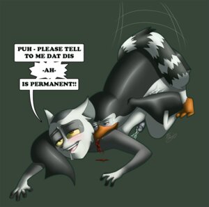 Rating: Explicit Score: 0 Tags: 2010 adelie_penguin anthro avian bird bite blood blush bodily_fluids brush-tailed_penguin cum dialogue dreamworks drooling duo e621 english_text erection genital_fluids genitals interspecies king_julien kowalski_(madagascar) lemur madagascar_(series) male male/male mammal penguin penis primate ring-tailed_lemur saliva sex simple_background strepsirrhine sweat tail text the_penguins_of_madagascar tsuyagami what User: bunchy7s