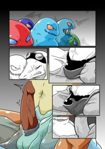 Rating: Explicit Score: 0 Tags: anthro balls bangaa bdsm becoming_erect blush bodily_fluids bondage bound bulge cave comic e621 erection eyewear final_fantasy flan_(final_fantasy) genitals goggles goo-connected_lips goo_creature group hi_res lizardman_(artist) male monochrome monster penis sitting slime square_enix sweat translucent User: bunchy7s