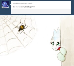 Rating: Safe Score: 0 Tags: 2013 arachnid arthropod arthropod_webbing ask_blog blue_hair dragon duo e621 english_text female feral friendship_is_magic fur furred_dragon furred_scalie green_eyes hair hasbro insect mammal my_little_pony mythological_creature mythological_scalie mythology patch_(ask-patch) princess_luna_(mlp) scalie spider text tumblr vulpessentia User: bunchy7s