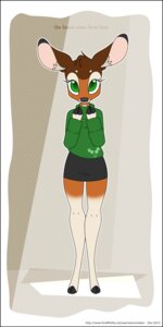 Rating: Safe Score: 0 Tags: 2013 abstract_background anthro autumndeer big_ears black_border black_hooves black_nose border bottomwear brown_body brown_fur brown_hair christmas christmas_clothing christmas_sweater christmas_topwear circle_eyebrows clothing cowlick deer dialogue digital_media_(artwork) e621 english_text eyebrows eyelashes female female_anthro full-length_portrait fur gloves_(marking) green_eyes hair hi_res holidays hoof_hands hooves inner_ear_fluff leg_markings looking_at_viewer mammal markings portrait raised_arms short_hair skirt smile socks_(marking) solo standing sweater talking_to_viewer tan_body tan_fur text topwear tuft unguligrade url User: bunchy7s