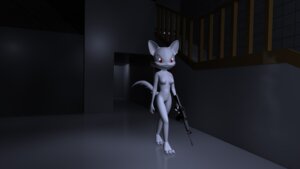 Rating: Questionable Score: 0 Tags: 16:9 3d_(artwork) anthro breasts destiny_blackmoon digital_media_(artwork) domestic_cat e621 felid feline felis female fur gun hi_res inside kittie mammal nude ranged_weapon solo stairs tail walking weapon white_body white_fur widescreen User: bunchy7s