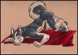 Rating: Questionable Score: 0 Tags: anthro ass_up canid canine canis domestic_dog e621 keovi leash licking licking_lips licking_own_lips male mammal presenting self_lick solo tail tongue tongue_out User: bunchy7s