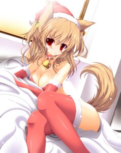 Rating: Questionable Score: 0 Tags: :< absurd_res animal_humanoid armwear bell bell_collar blush breasts brown_hair canid canine christmas christmas_clothing christmas_headwear cleavage clothed clothing collar e621 elbow_gloves female fluffy fluffy_tail footwear fur_trim_(clothing) glistening gloves hair handwear hat headgear headwear hi_res holidays humanoid legwear looking_at_viewer lying mammal on_side rankiryuu red_armwear red_clothing red_eyes red_handwear red_headwear red_legwear red_topwear santa_hat shirt short_hair skimpy socks solo tail tank_top thigh_highs thigh_socks topwear User: bunchy7s