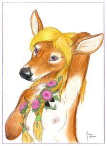 Rating: Questionable Score: 0 Tags: 2002 anthro blonde_hair breasts colored_pencil_(artwork) dated deer e621 english_text female female_anthro flower hair half-length_portrait hand_behind_head handwritten_text long_hair looking_at_viewer mammal nipples nude nude_anthro nude_female pinup plant portrait pose purple_eyes raised_arm scale_(artist) signature small_breasts solo text three-quarter_view traditional_media_(artwork) User: bunchy7s Rating: Questionable Score: 0 Tags: 2002 anthro blonde_hair breasts colored_pencil_(artwork) dated deer e621 english_text female female_anthro flower hair half-length_portrait hand_behind_head handwritten_text long_hair looking_at_viewer mammal nipples nude nude_anthro nude_female pinup plant portrait pose purple_eyes raised_arm scale_(artist) signature small_breasts solo text three-quarter_view traditional_media_(artwork) User: bunchy7s