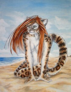 Rating: Safe Score: 0 Tags: anthro beach detailed_background e621 felid female mammal outside pantherine sand seaside simple_background sky snow_leopard solo teen-tiger User: bunchy7s
