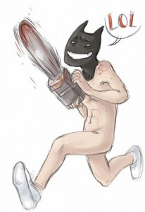 Rating: Questionable Score: 0 Tags: american_psycho blood bodily_fluids chainsaw digital_media_(artwork) e621 full-length_portrait humor male not_furry nude parody portrait power_tool simple_background smile solo tools unknown_artist white_background User: bunchy7s