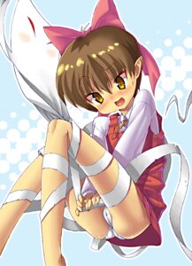 Rating: Explicit Score: 0 Tags: bandage bandages blush breasts brown_eyes brown_hair cameltoe cat_girl female gegege_no_kitarou hair_ribbon hair_ribbons humanoid ittan_momen kink_(tortoiseshell) nekomusume panties pointed_ears pointy_ears pussy red_hair ribbon ribbons rule34 short_hair underwear youkai User: bunchy7s