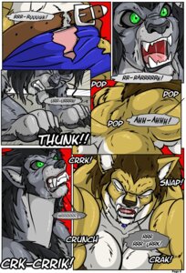 Rating: Explicit Score: 0 Tags: belt black-rat bottomwear breasts canid canine canis clothing comic duo e621 feet female hi_res hindpaw jewelry mammal muscular necklace pants paws teeth transformation wolf User: bunchy7s