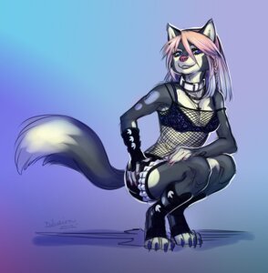 Rating: Safe Score: 0 Tags: 2012 alternative_fashion anthro blue_eyes breasts canid canine canis clothing collar crouching dipstick_tail e621 female fishnet_clothing goth hair mammal markings pink_hair pocketwolverine punk rockin solo tail tail_markings wolf User: bunchy7s Rating: Safe Score: 0 Tags: 2012 alternative_fashion anthro blue_eyes breasts canid canine canis clothing collar crouching dipstick_tail e621 female fishnet_clothing goth hair mammal markings pink_hair pocketwolverine punk rockin solo tail tail_markings wolf User: bunchy7s