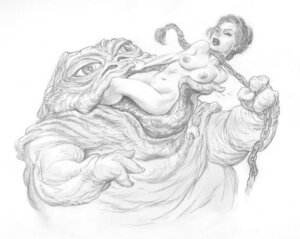 Rating: Explicit Score: 0 Tags: 1girls braid breasts chain closed_eyes female female_prey greyscale hutt jabba_the_hutt male male_pred nipples nude open_mouth princess_leia_organa pussy return_of_the_jedi rule34 slave slave_leia star_wars steve_reno tongue vore User: bunchy7s