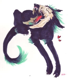 Rating: Safe Score: 0 Tags: ambiguous_gender canid canine e621 feral heart_symbol lupe mammal open_mouth rikku simple_background solo tail tongue white_background yawn User: bunchy7s
