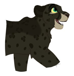 Rating: Safe Score: 0 Tags: cheetah e621 felid feline female feral hybrid knon leopard mammal open_mouth pantherine simple_background smile solo white_background young young_female young_feral User: bunchy7s