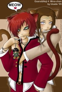 Rating: Questionable Score: 0 Tags: 2boys animal_ears brown_hair cat_boy cat_ears catboy gaara hyuuga_neji male male_only multiple_boys multiple_males naruto naruto_(series) red_hair rock_lee rule34 tail tattoo yaoi User: bunchy7s