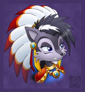 Rating: Safe Score: 0 Tags: abstract_background anthro archie_comics black_nose blue_eyes canid canine canis clenched_teeth e621 eyelashes female hair kureejiilea long_hair low_res lupe_the_wolf mammal multicolored_hair native_american sega simple_background solo sonic_the_hedgehog_(archie) sonic_the_hedgehog_(comics) sonic_the_hedgehog_(series) teeth two_tone_hair wolf User: bunchy7s