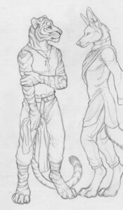 Rating: Safe Score: 0 Tags: 4_toes 5_fingers amon_(rukis) anthro belt biped black_and_white bottomwear canid canine canis claws clothing collar dhaval_(character) digitigrade duo e621 feet felid fingers hindpaw jackal line_art male mammal metal_collar monochrome pantherine pants paws retractable_claws rukis shaded shaded_line_art shirt side_view simple_background standing stripes tail tank_top tiger toe_claws toes topwear whiskers white_background User: bunchy7s Rating: Safe Score: 0 Tags: 4_toes 5_fingers amon_(rukis) anthro belt biped black_and_white bottomwear canid canine canis claws clothing collar dhaval_(character) digitigrade duo e621 feet felid fingers hindpaw jackal line_art male mammal metal_collar monochrome pantherine pants paws retractable_claws rukis shaded shaded_line_art shirt side_view simple_background standing stripes tail tank_top tiger toe_claws toes topwear whiskers white_background User: bunchy7s