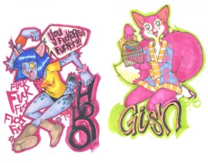 Rating: Questionable Score: 0 Tags: angry anthro asian_clothing birdcage blue_hair boots cage canid canine character_badge_(artwork) clothed clothing cowboy_boots dialogue domestic_cat domestic_pet duo e621 east_asian_clothing english_text felid feline felis female footwear fox full-length_portrait fur furries_with_pets gish green_eyes hair japanese_clothing kerchief kimono legwear looking_at_viewer mammal marker_(artwork) multicolored_body multicolored_fur multiple_images one_eye_closed opiumrevolution outline pink_body pink_fur portrait profanity robe sandals shirt_logo shoes simple_background socks solo speech_bubble spurs tabi_socks tail text traditional_media_(artwork) white_background wink yelling yellow_eyes zori User: bunchy7s